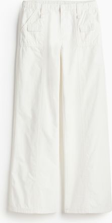 H&M Cargohose aus Canvas - White