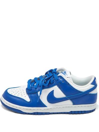 Nike leather low top shoes - women - Calf Leather/Fabric/Rubber - 38 - Blue