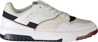 Tommy Hilfiger Sneakers - Heren - Sneakers - Wit - 46 EU - Leer - Schoenen
