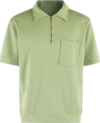 Fortela Polo con zip - Verde