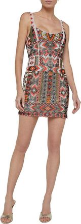 L'agence Inori Beaded Mini Dress