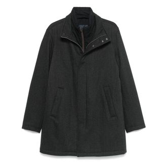 Herno Heren, Mantels, Grijs, Maat: 2XL Wol