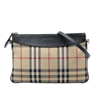Burberry Pre-owned Burberry Haymarket Check Canvas Peyton Crossbody Ladies JMR3UNZ3IU618R7T