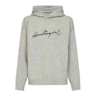 Maison Margiela Hoodies, male, Gray, Size: M Hoodie