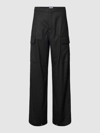 Filippa K Cargohose in unifarbenem Design mit gro&szlig;en Taschen in Anthrazit, Gr&ouml;&szlig;e 34