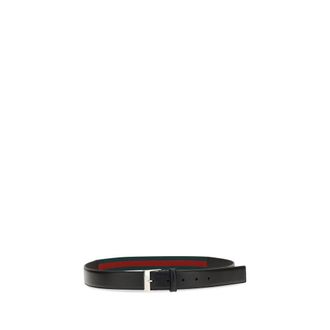 Gucci Mens Black Calf Leather Bos Taurus Regular Belt