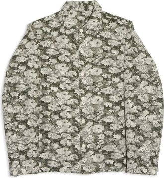 Soulland Tyra Jacquard Shirt Jacket - Heren - Zomerjassen - Beige - Xs/S - Katoen - Jassen