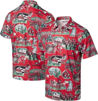 Reyn Spooner Mens Reyn Spooner Red Georgia Bulldogs Scenic Polo at Nordstrom, Size Medium