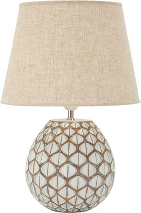 Mauro Ferretti Lámpara de mesa de resina blanca ø 35x52 cm