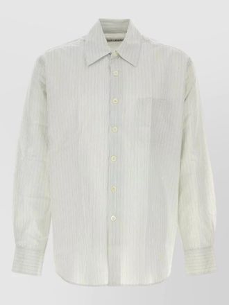 Our Legacy embroidered cotton blend oversized shirt design