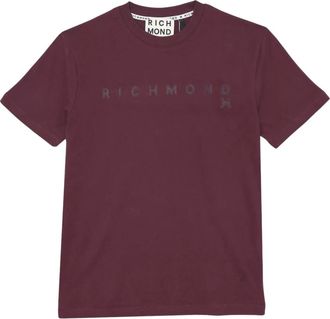 John Richmond Jersey T-shirt - Heren - Tops - Rood - Maat: 2XL Jersey