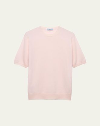 Prada Superfine Cashmere Short-Sleeve T-Shirt