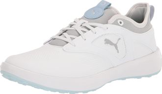 Puma GOLF Womens Ignite Malibu Golf Shoe, Puma White Puma Silver Lucite, 4.5 UK