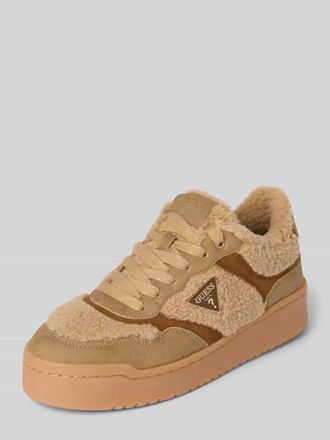 Guess Sneaker mit Logo-Applikation Modell Miram in Sand, Größe 36