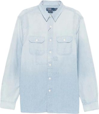 Ralph Lauren Mindi Shirt - Heren - Spijkeroverhemden - Blauw - S - Denim - Overhemden