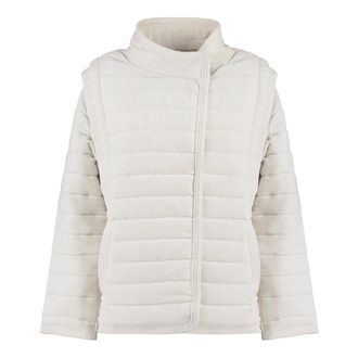 Isabel Marant Jassen, Dames, Beige, XS, Katoen, Areta Padded Jacket