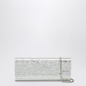 Jimmy Choo London Sweetie clutch with champagne-coloured glitter