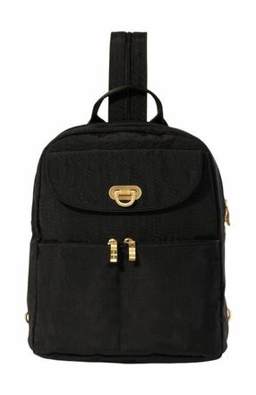 Baggallini Coastal Flip Lock Day Pack in Black With Gold Hardware at Nordstrom
