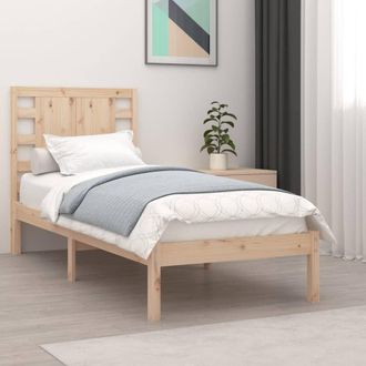 vidaXL Estructura De Cama Madera Maciza 90x190 Cm Vidaxl