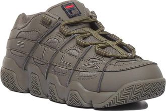 Fila Fila Uproot Womens Leather Matt Platform in Olive (5.5 US; Olive)