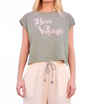 Sundry Bon Voyage Muscle Tank Top In Sage