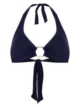 Melissa Odabash Top bikini Brussels con dettaglio ad anello - Blu