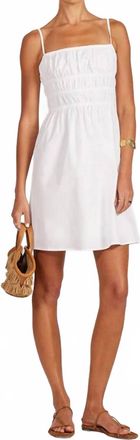 bobi Mia Cami Mini Dress In White