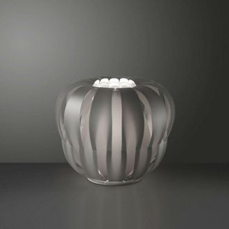 Linea Zero L&aacute;mpara De Pie Plateada De Metal Blanco 60 X 55h