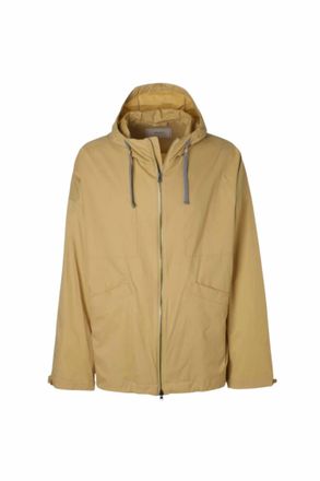 Herno Mens Hooded Zip-Up Windbreaker Jacket In Antilope Globe