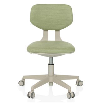 hjh OFFICE Silla giratoria para ni&ntilde;os tela verde