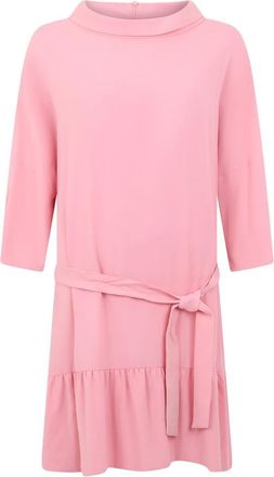 Moschino Kleedjes, Dames, Roze, S, Polyester, Gelaagde Korte Jurk