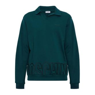 Moschino Active Sweatshirt - Heren - Tops - Groen - Maat: L Katoen