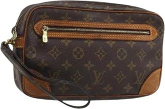 Louis Vuitton Pre-owned Clutches, female, Brown, Size: ONE SIZE Pre-owned Vintage Monogram Clutch