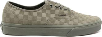 Vans check-pattern leather sneakers - men - Rubber/Calf Leather/Other fibres - 5.5 - Green