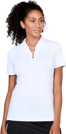 Sofibella Golf Colors Womens Short Sleeve Golf Polo in White at Nordstrom, Size 2X