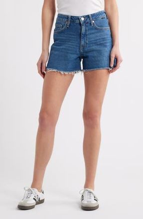 Mavi Heidi High Waist Relaxed Denim Cutoff Shorts in Indigo at Nordstrom Rack, Size 30