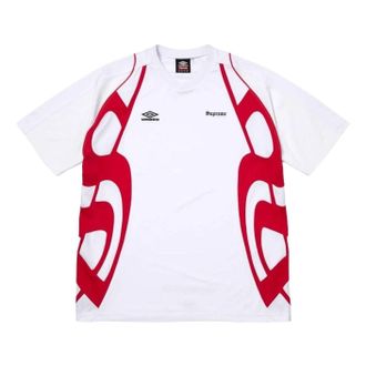 SUPREME x Umbro SS26 Old English Soccer Jersey White SUP-SS26-211-WHT