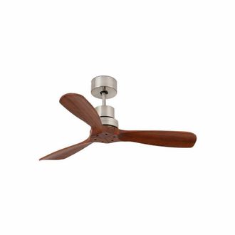 Netlighting Mini Lantau Matt Nickel Ceiling Fan With DC Motor 2700K in Grey