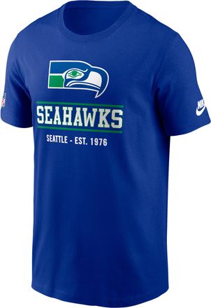 Nike Seattle Seahawks Essential Nike Mens Dri-FIT NFL Long-Sleeve T-Shirt in Blue | 02ET4DAQ78-TC1