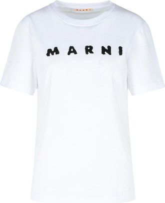 Marni White Cotton T-Shirt
