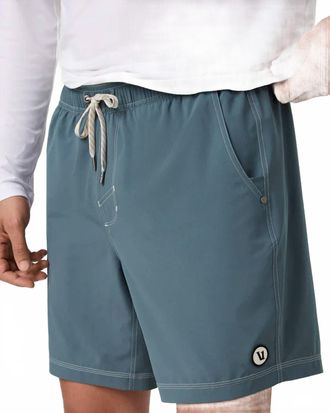 Vuori Clothing Kore Lined 7 Shorts In Blue Sea
