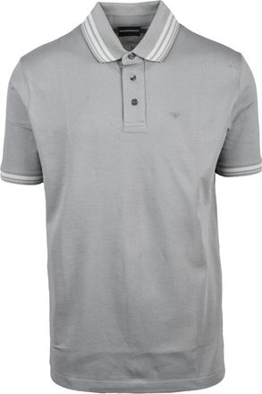 Emporio Armani Polo Shirt - Heren - Polos - Grijs - XL - Katoen - Tops