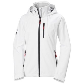 Helly Hansen Crew Hooded Jacket 2.0 Regenjacke f&uuml;r Damen | wei&szlig;