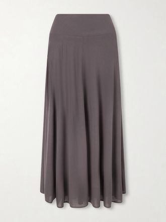 St.Agni Gonna Midi In Lyocell Tencel - Grigio