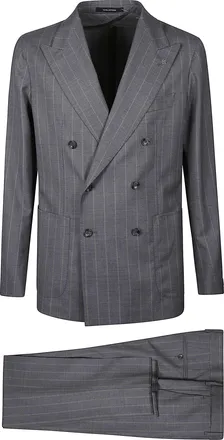 Tagliatore Montecarlo Pinstripe Double-Breasted Suits