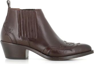 Sartore Texan Boot - Dames - Cowboylaarzen - Zwart - 37 EU - Leer - Schoenen