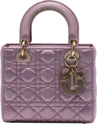 Dior Pre-owned Dior Small Satin Cannage Swarovski Lady Dior Ladies RHPWHEXHQAI5JHAM