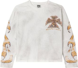 Vale Reborn graphic-print T-shirt - men - Fabric - L - White