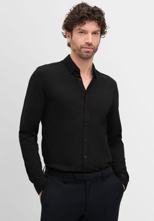 Cinque Businesshemd CINQUE CIRONI, Herren, Gr. XXL, N-Gr, schwarz, Web, Obermaterial: 55% Baumwolle, 45% Polyester, Basic, 1-Knopf-Manschette, Hemden Busines