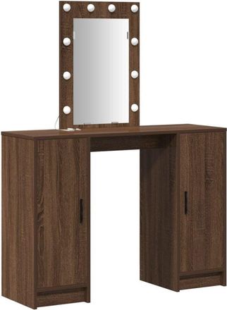 vidaXL Dressing Table Brown 102 x 33 x 135 cm Engineered wood Vidaxl